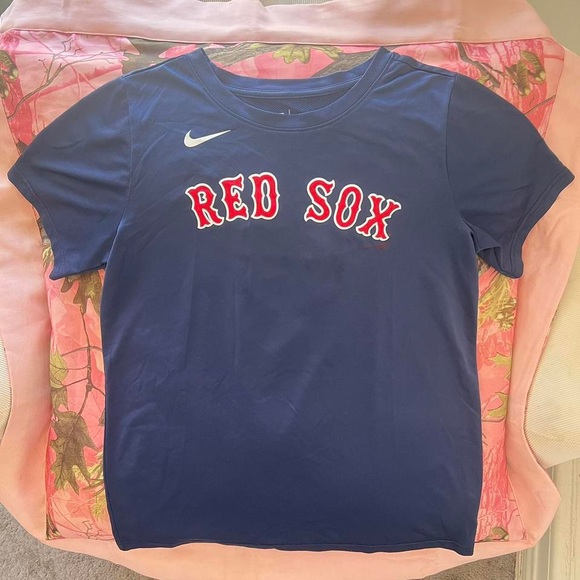 nike boston red sox # 5 short sleeve jersey tshirt - Picture 8 of 8